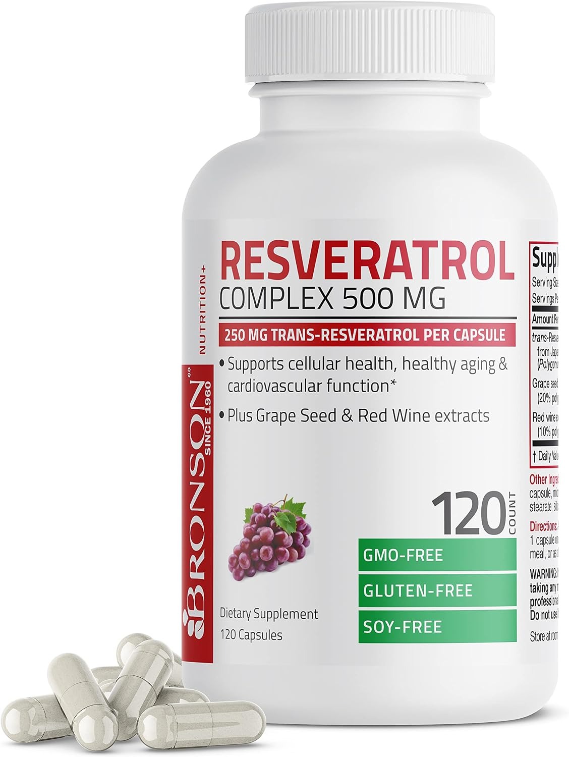Bronson Resveratrol 500 mg Dietary Supplement Pakistan
