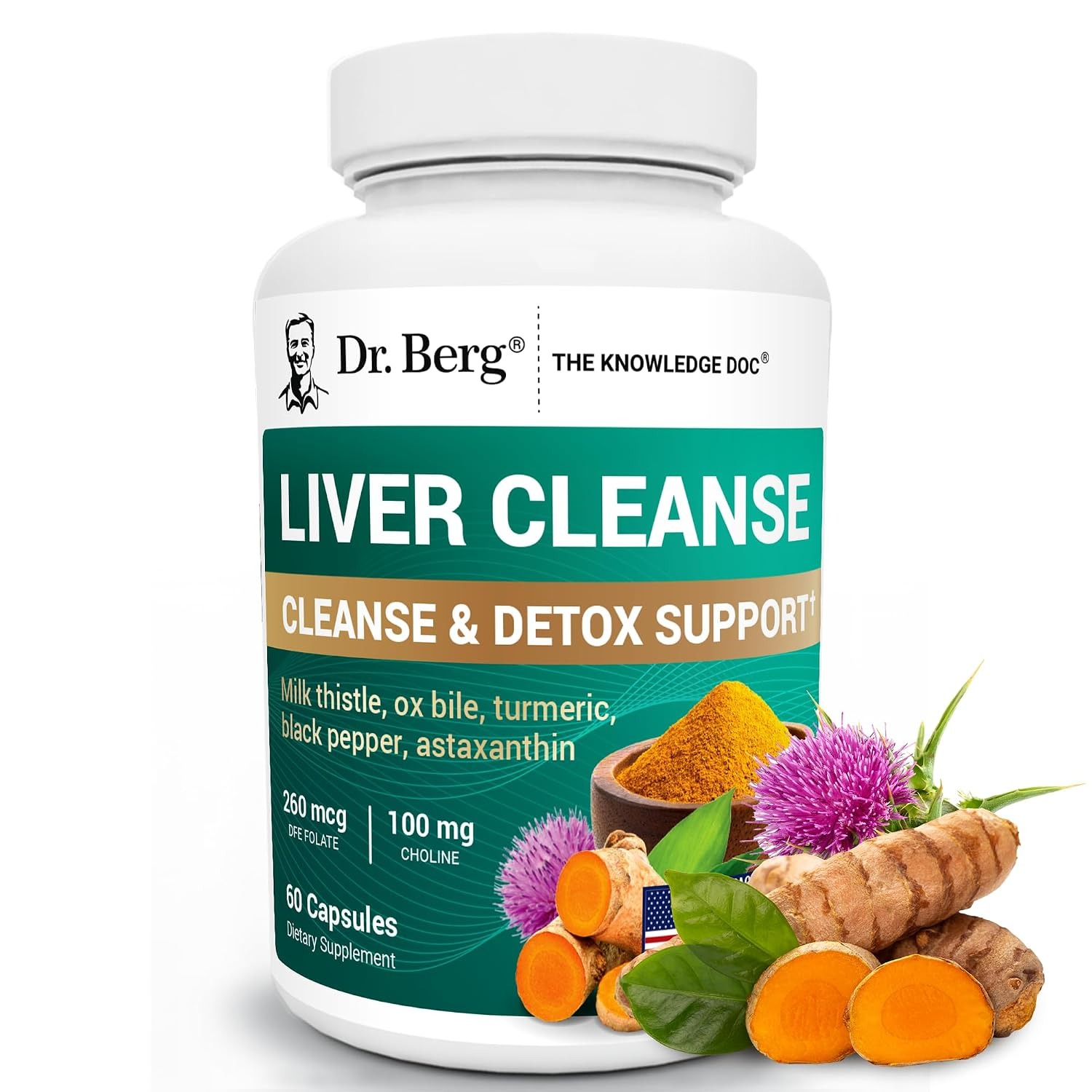 Dr. Berg's Liver Cleanse Detox & Repair Capsules 60 Count