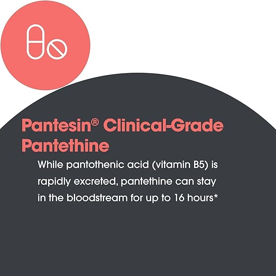 Allergy Research Group Pantethine Vitamin B5 Metabolite Capsules thumbnail 3