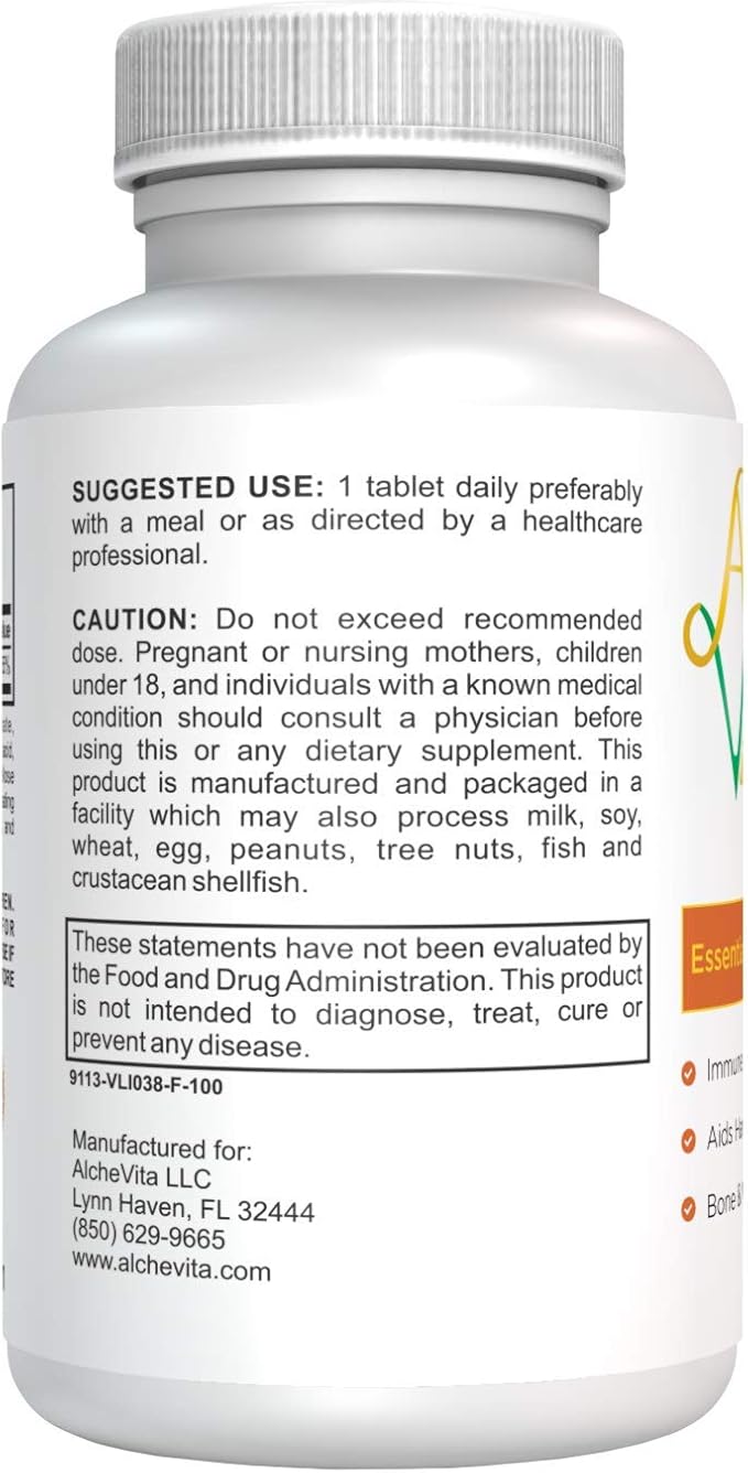 Alchevita Zinc 50mg Essential Trace Mineral Capsules thumbnail 3