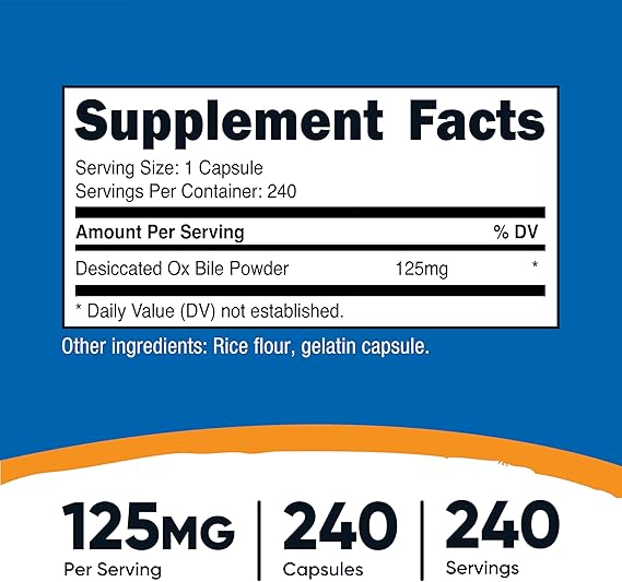 Ox Bile Acid Salts Capsules thumbnail 3