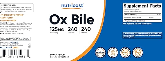 Ox Bile Acid Salts Capsules thumbnail 4