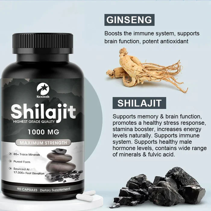 Kexinsh Shilajit Capsules 1000mg thumbnail 5