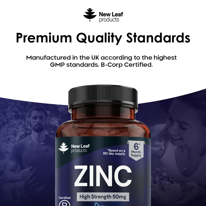 New Leaf Zinc 50mg High Strength Capsules thumbnail 4