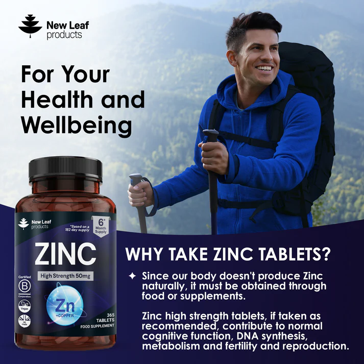 New Leaf Zinc 50mg High Strength Capsules thumbnail 6