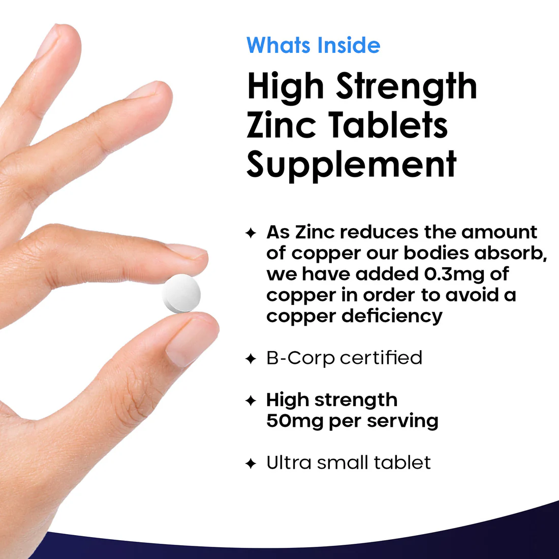 New Leaf Zinc 50mg High Strength Capsules thumbnail 2