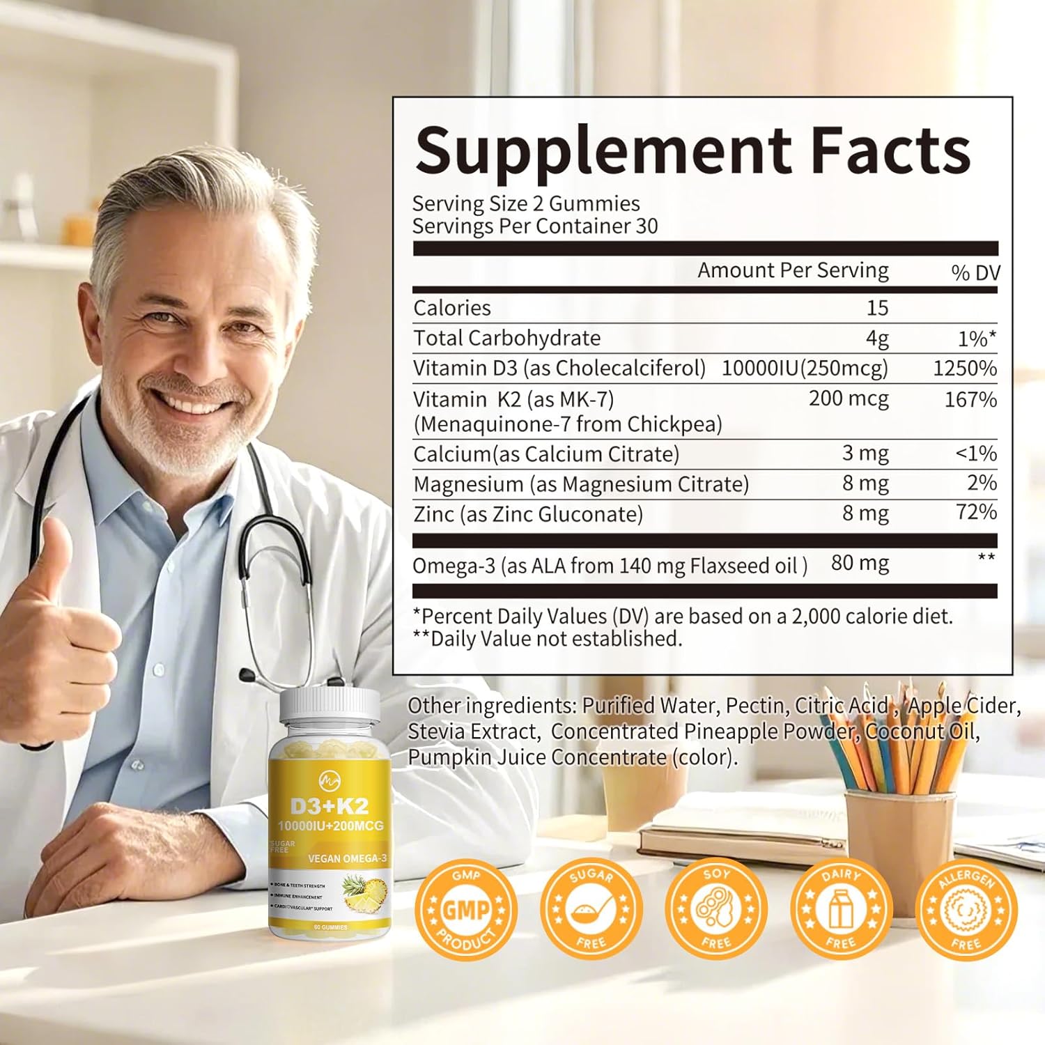 Minch Vitamin D3 K2 Capsules thumbnail 3