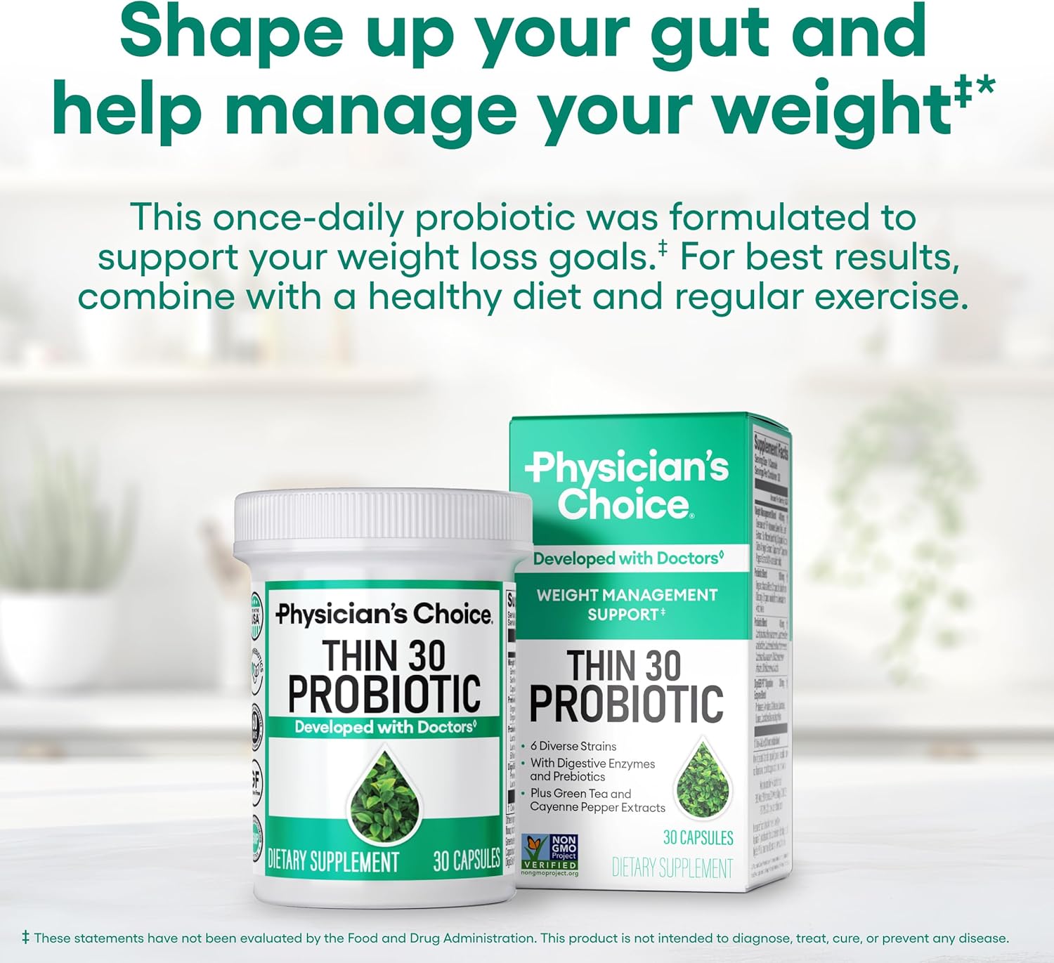 Physicians Choice Thin 30 Probiotic Capsules thumbnail 3