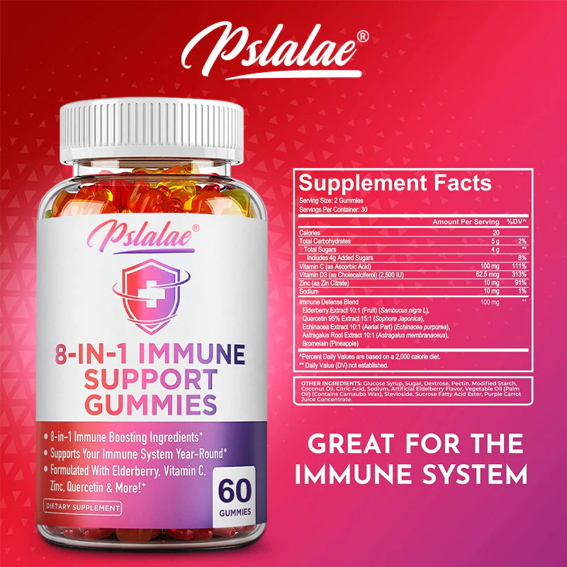 Pslalae 8-in-1 Immune Support Gummies thumbnail 2