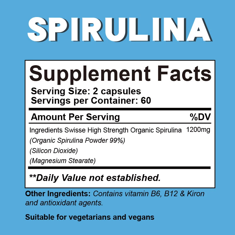 Pslalae Spirulina Capsules thumbnail 3
