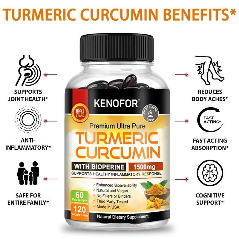 Taoters Turmeric Curcumin Capsules thumbnail 5
