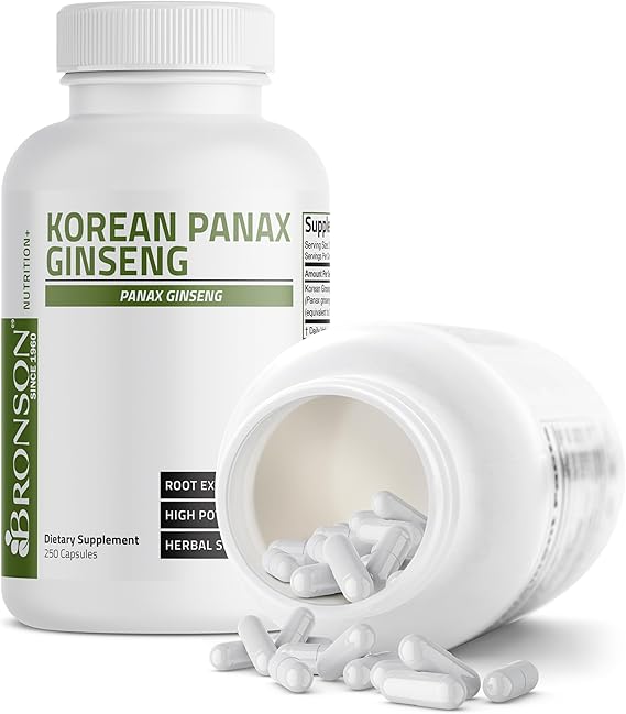 Bronson Korean Ginseng 500mg Capsules thumbnail 6