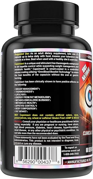 Jacked Factory Capsimax Thermogenic Capsules thumbnail 3