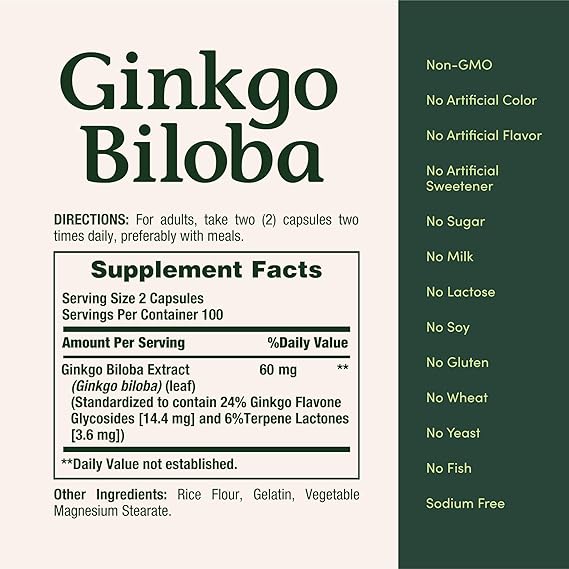 Puritans Pride Ginkgo Biloba Capsules thumbnail 8