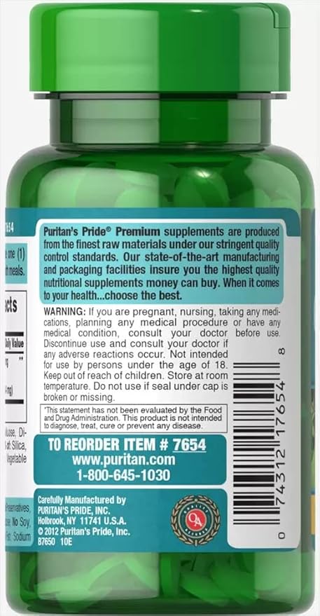 Puritans Pride Ginkgo Biloba Capsules thumbnail 5