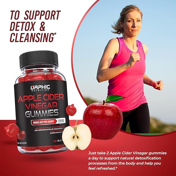 Pslalae Apple Cider Vinegar Gummies - 1000 Mg thumbnail 3