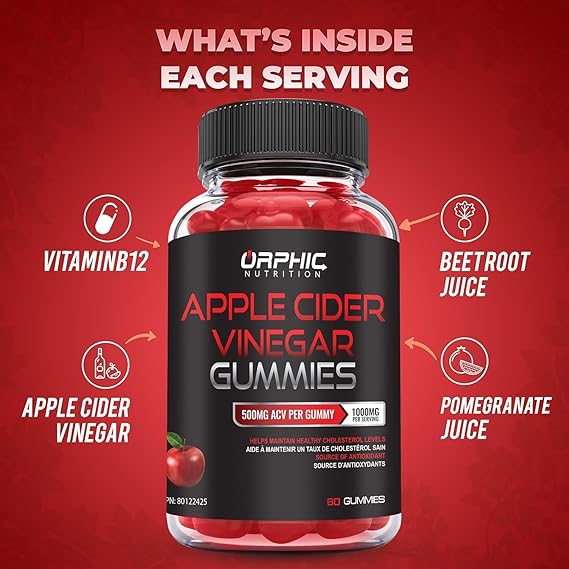Pslalae Apple Cider Vinegar Gummies - 1000 Mg thumbnail 5