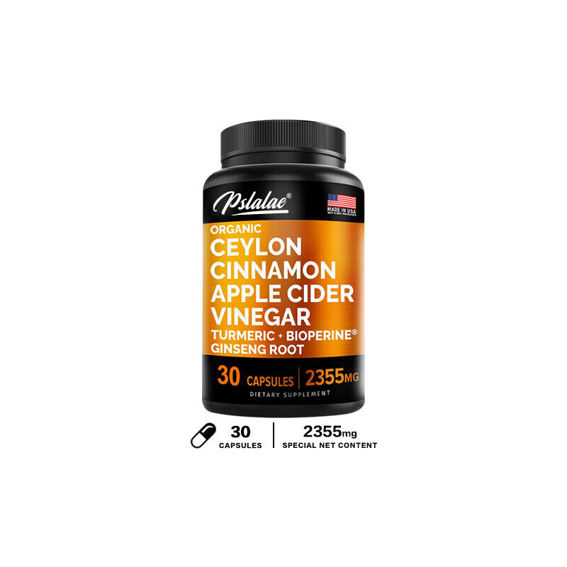 Pslalae Ceylon Cinnamon Apple Cider Vinegar Capsules thumbnail 7