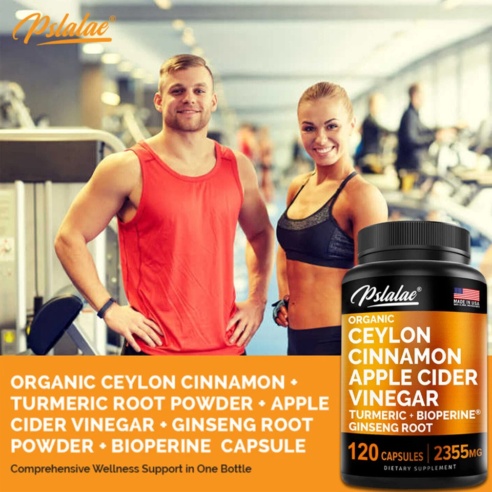 Pslalae Ceylon Cinnamon Apple Cider Vinegar Capsules thumbnail 2
