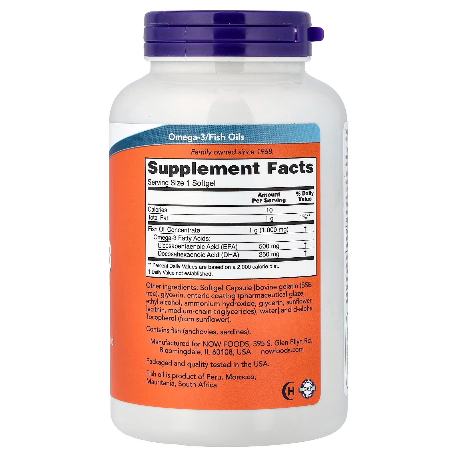 Now Foods Ultra Omega-3 Fish Oil Heart & Brain Health 180 Softgels thumbnail 2