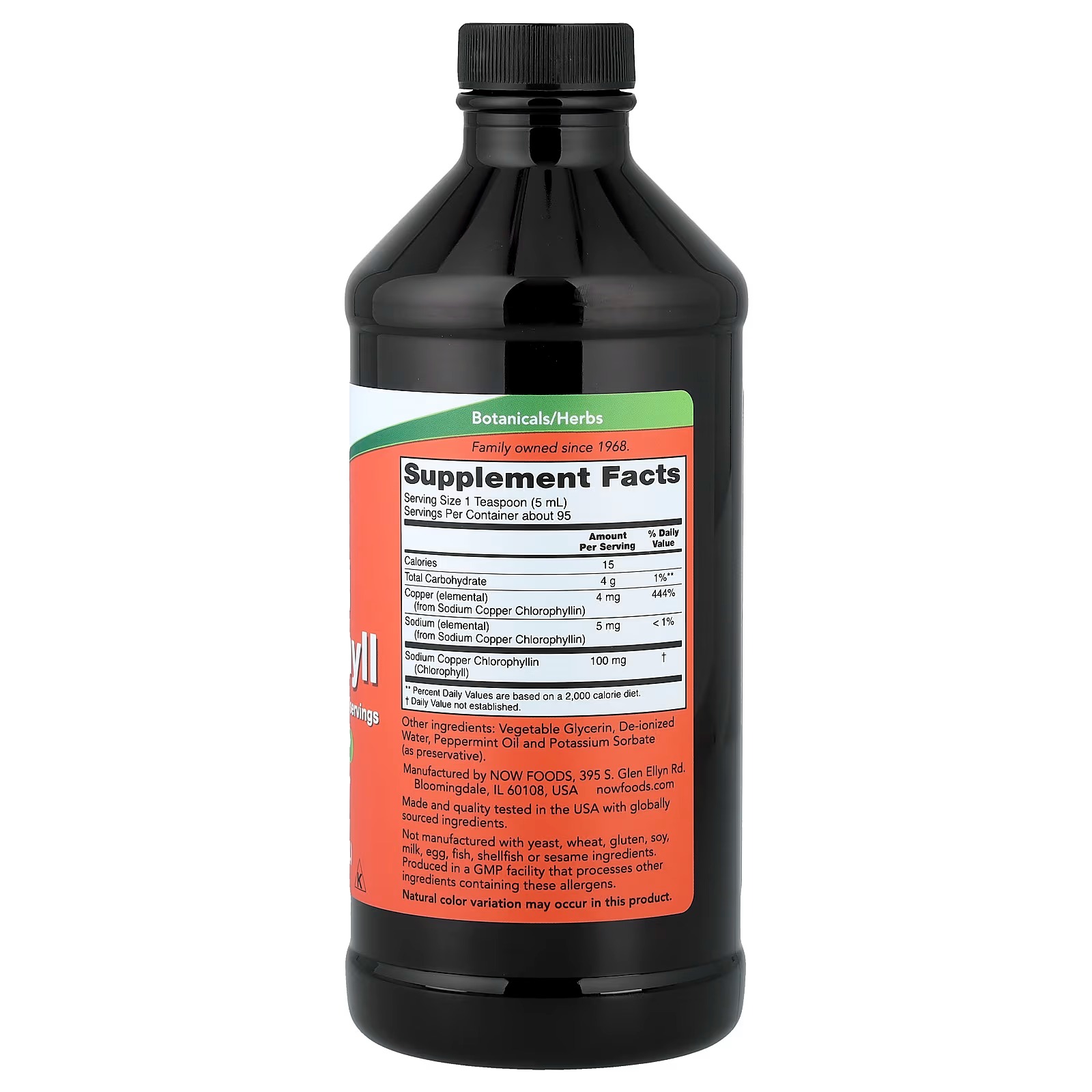 NOW Foods Liquid Chlorophyll Mint 473 ml thumbnail 2