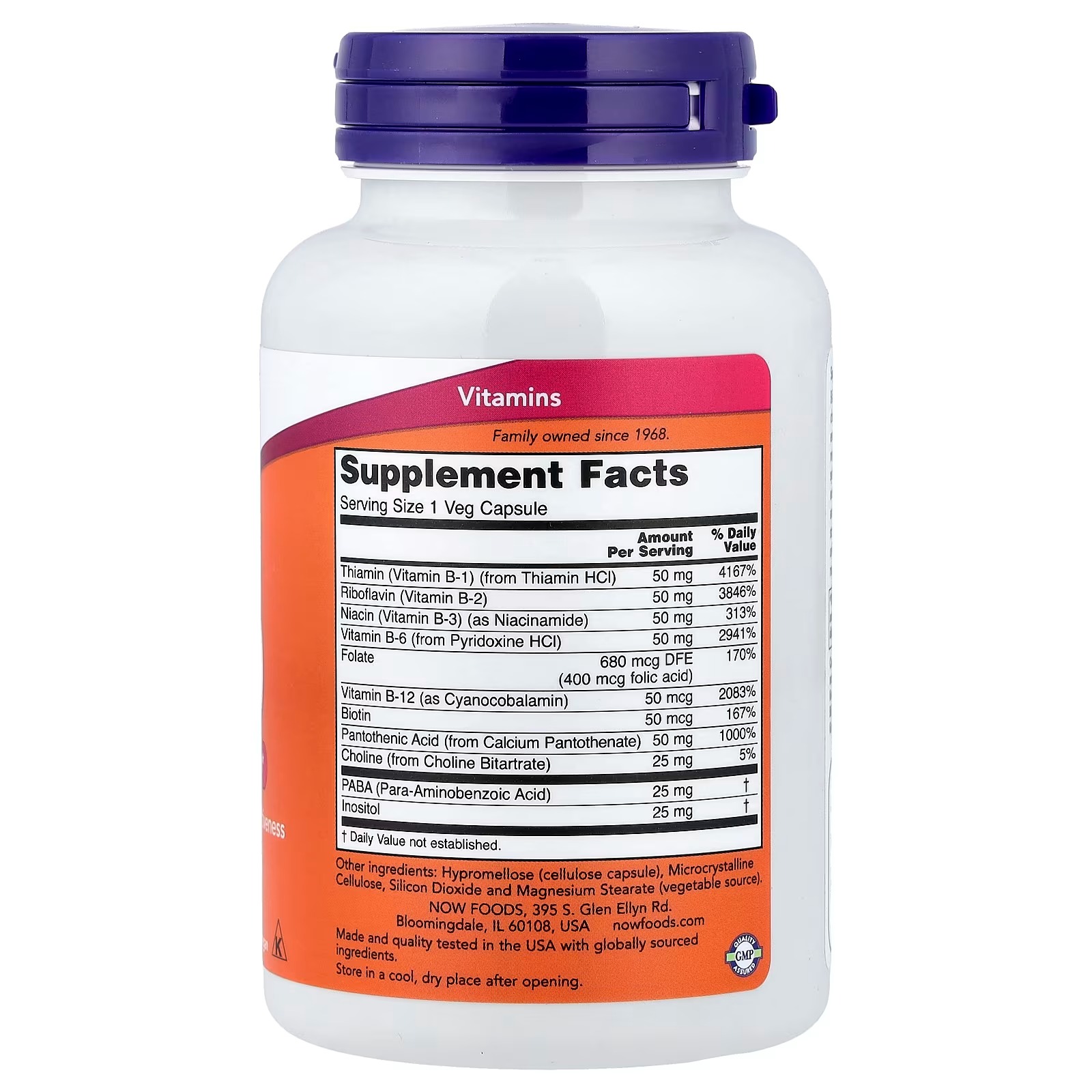 NOW Foods B-50 Nervous System Health 100  Capsules thumbnail 2