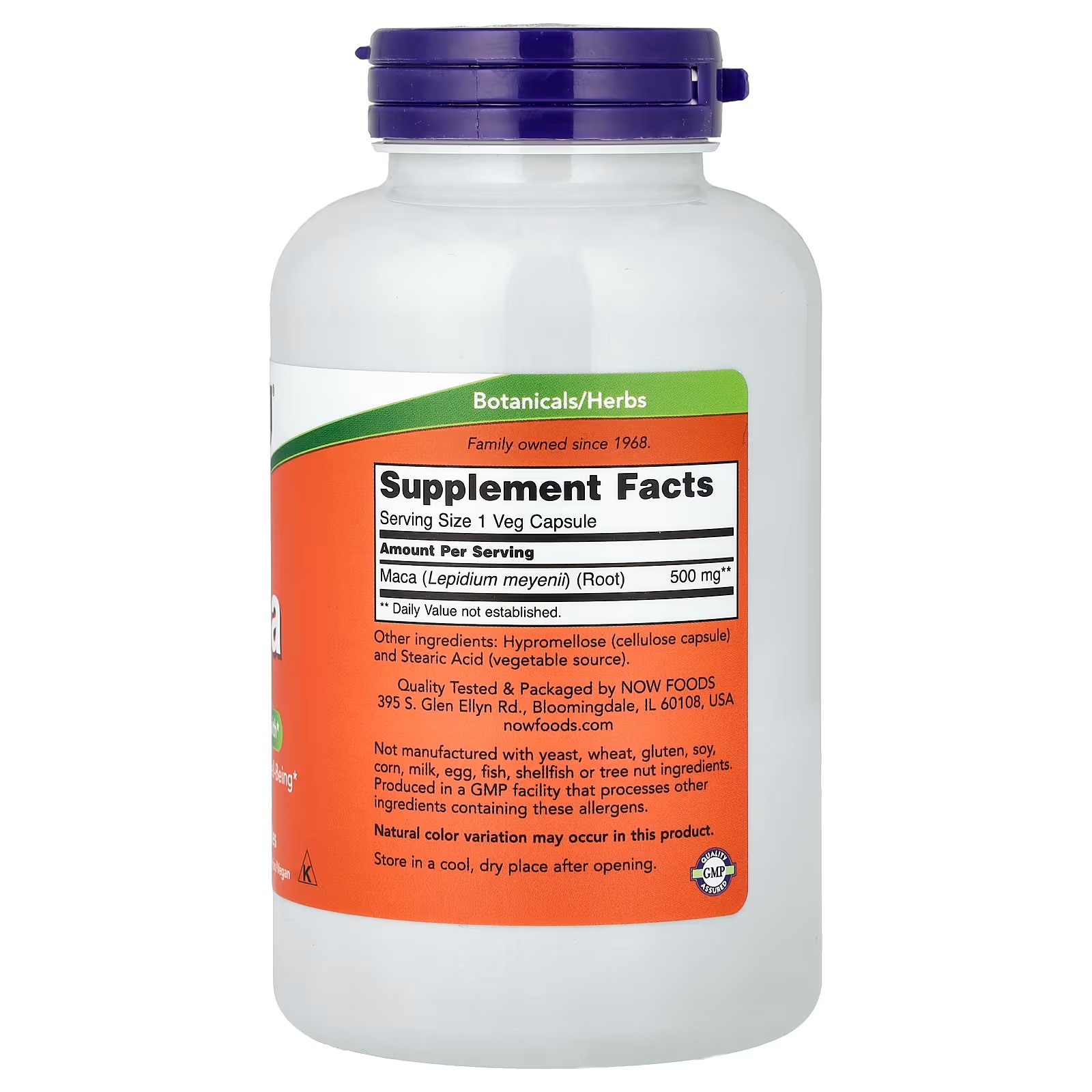 NOW Foods Maca, 500 mg Reproductive Health 250 Capsules thumbnail 2