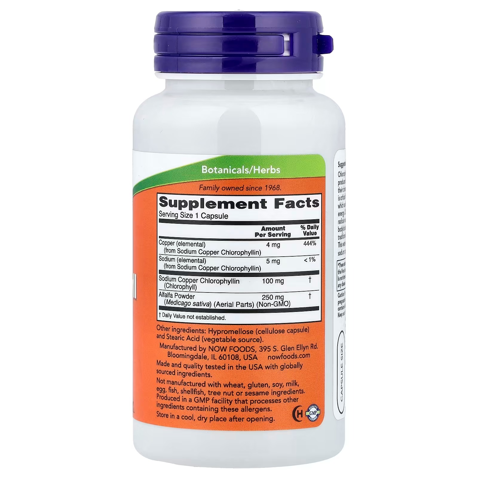NOW Foods Chlorophyll Free Radical Scavenger 90 Capsules thumbnail 2