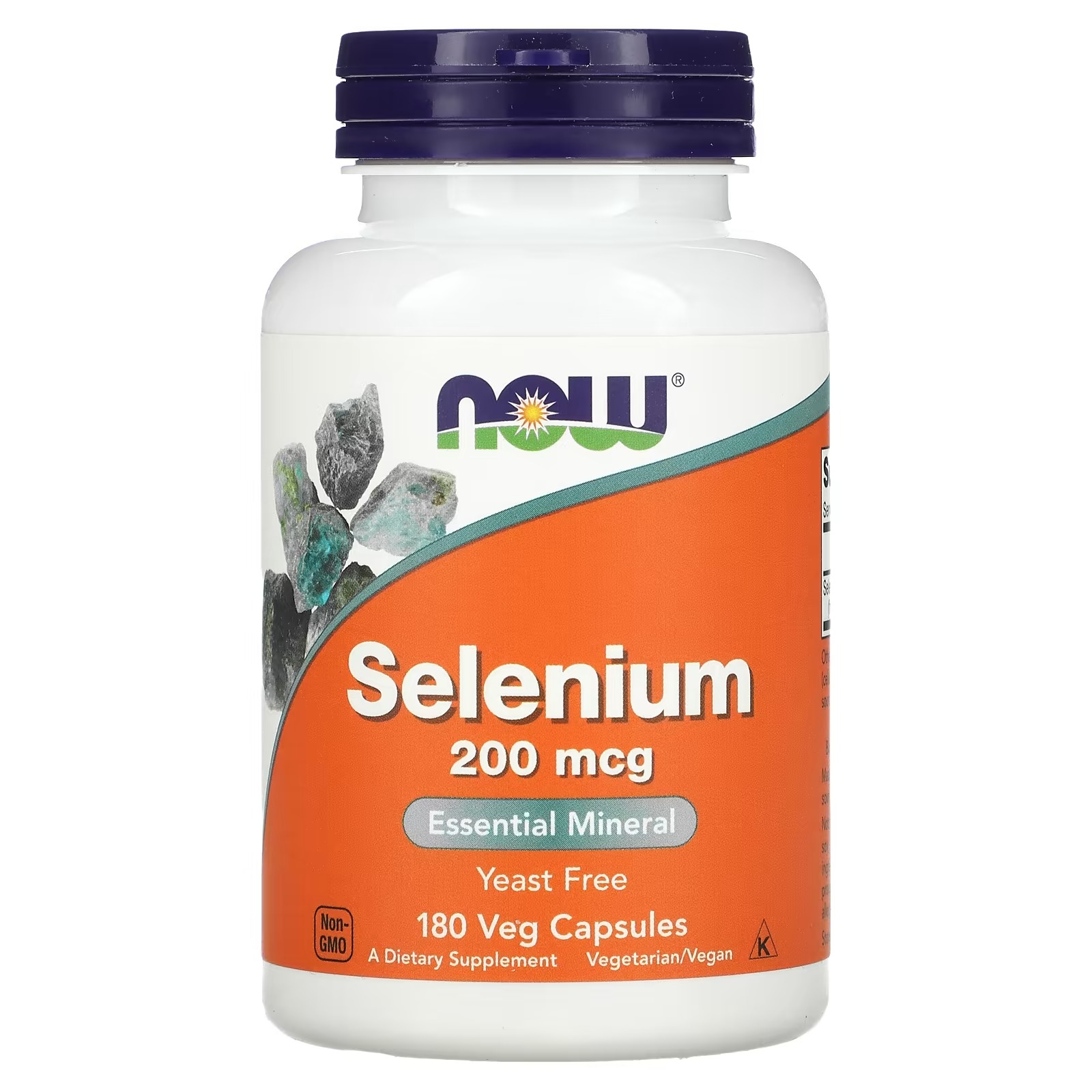 NOW Foods Selenium 200 mcg Essential Mineral 180  Capsules thumbnail 2