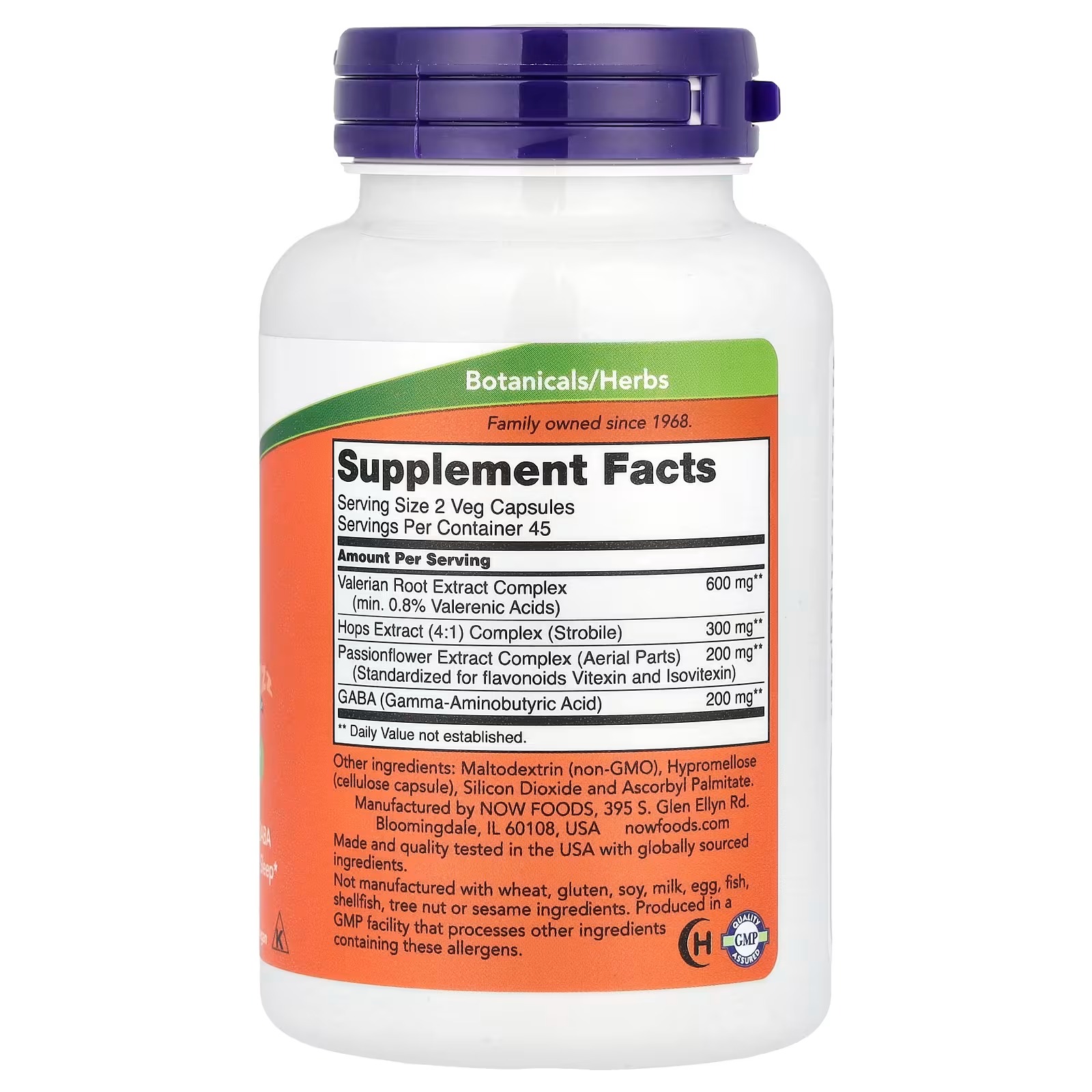 NOW Foods Sleep Botanical Sleep Blend 90 Capsules thumbnail 2