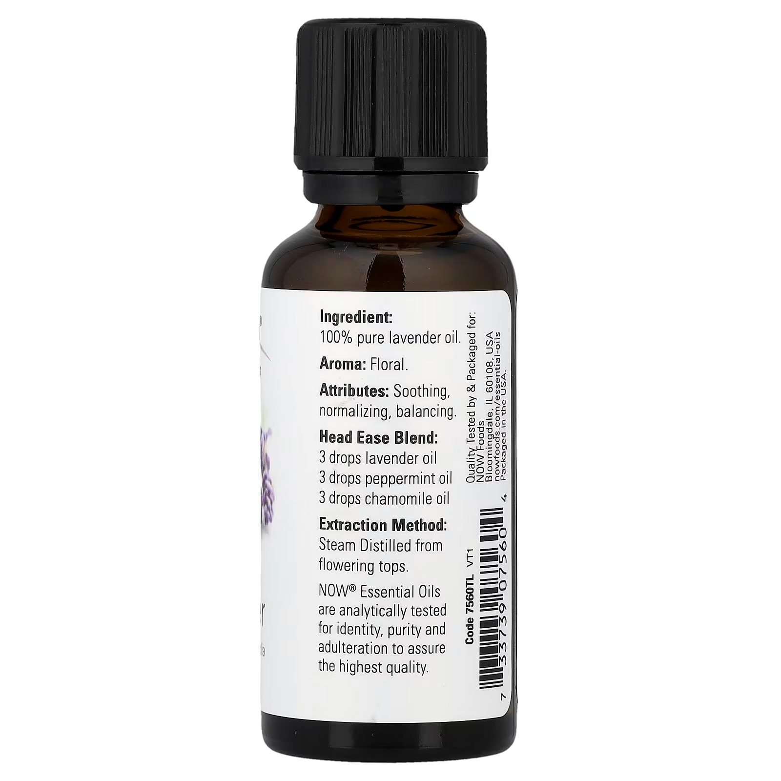 NOW Foods Essential Oils 100% Pure Lavender 30 ml thumbnail 2
