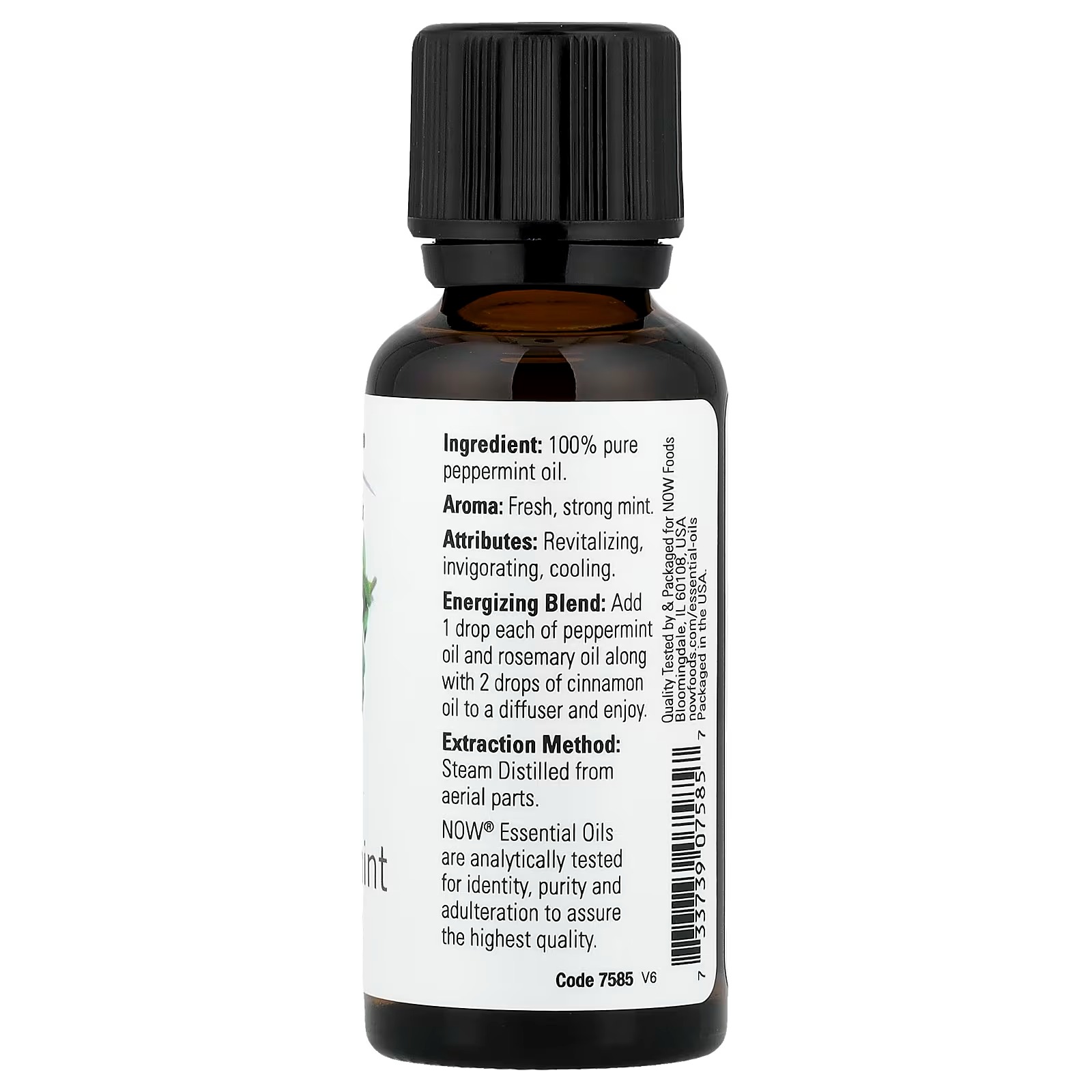 NOW Foods Essential Oils Peppermint 30 ml thumbnail 2