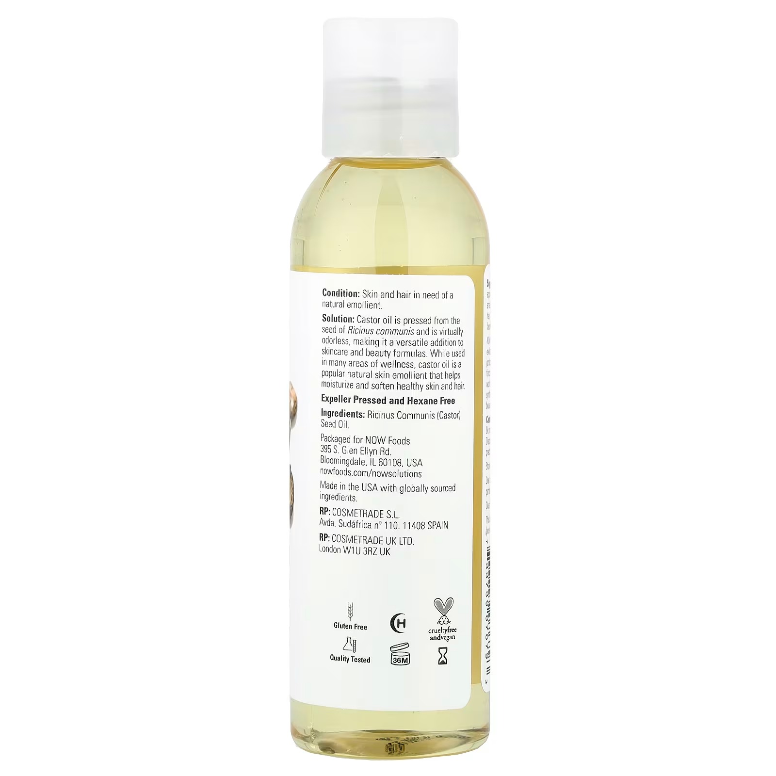 NOW Foods Solutions Castor Oil 4  118 ml thumbnail 2