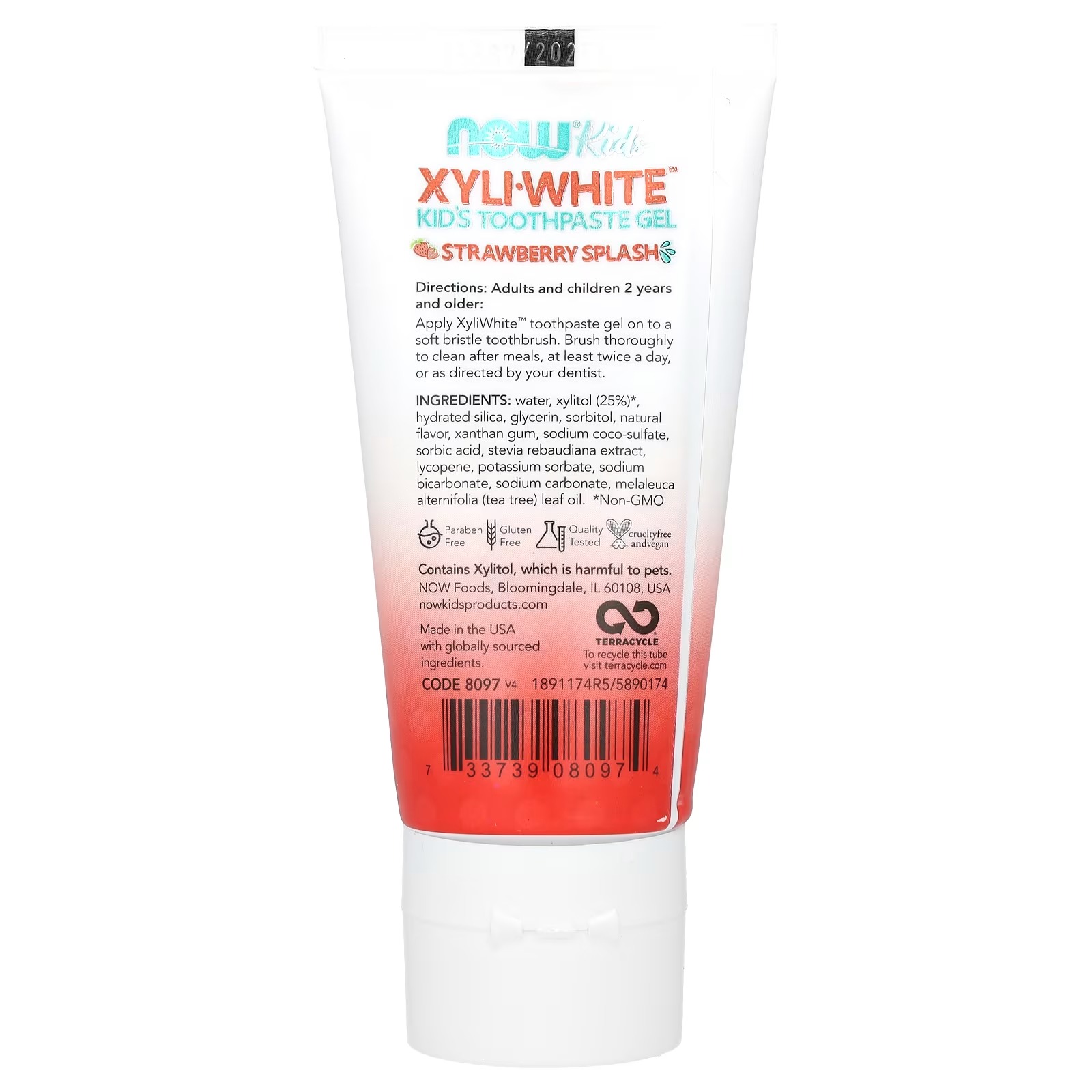 NOW Foods XyliWhite Kid's Toothpaste Gel Strawberry Splash 85 g thumbnail 2