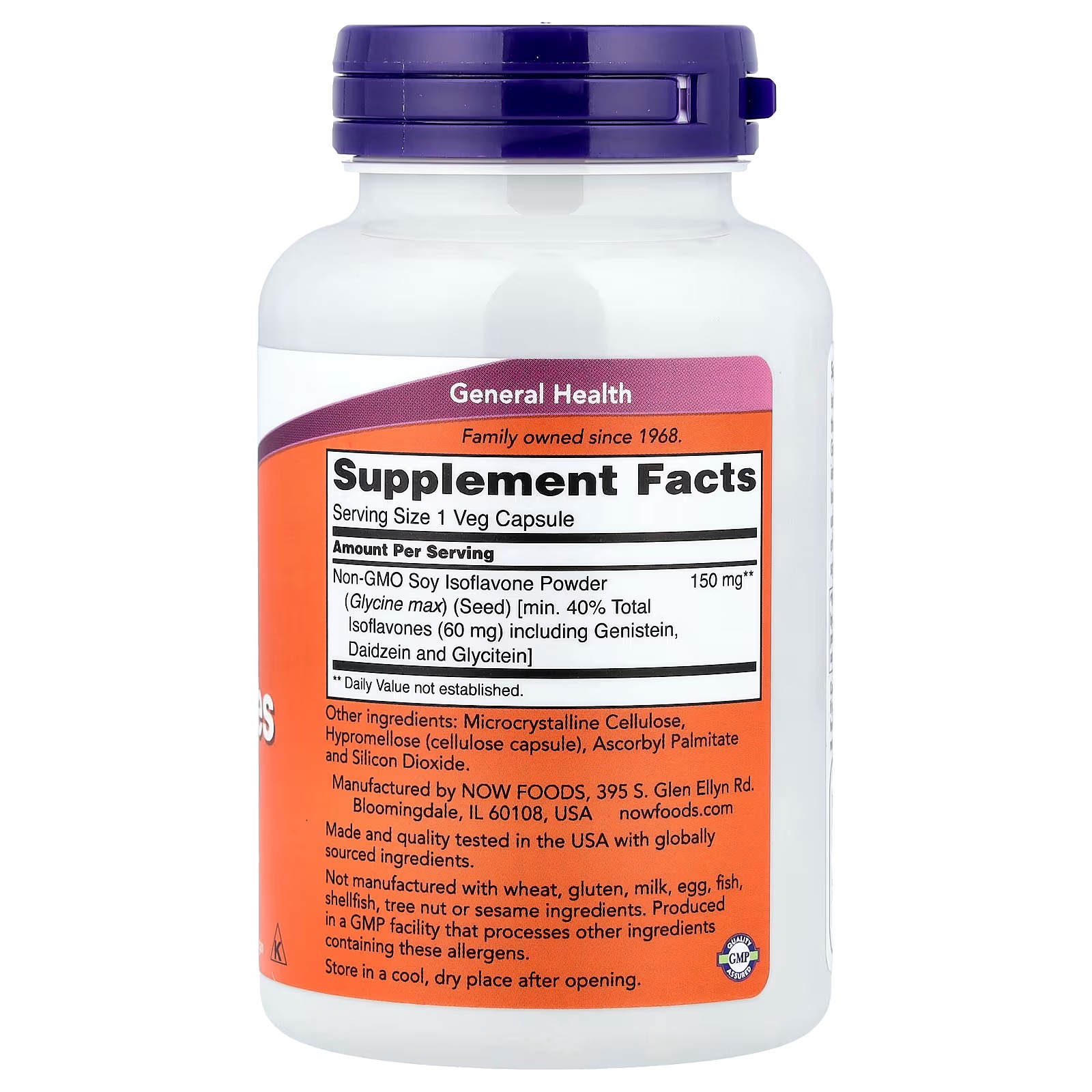 NOW Foods Soy Isoflavones Endocrine Support 120 Capsules thumbnail 2
