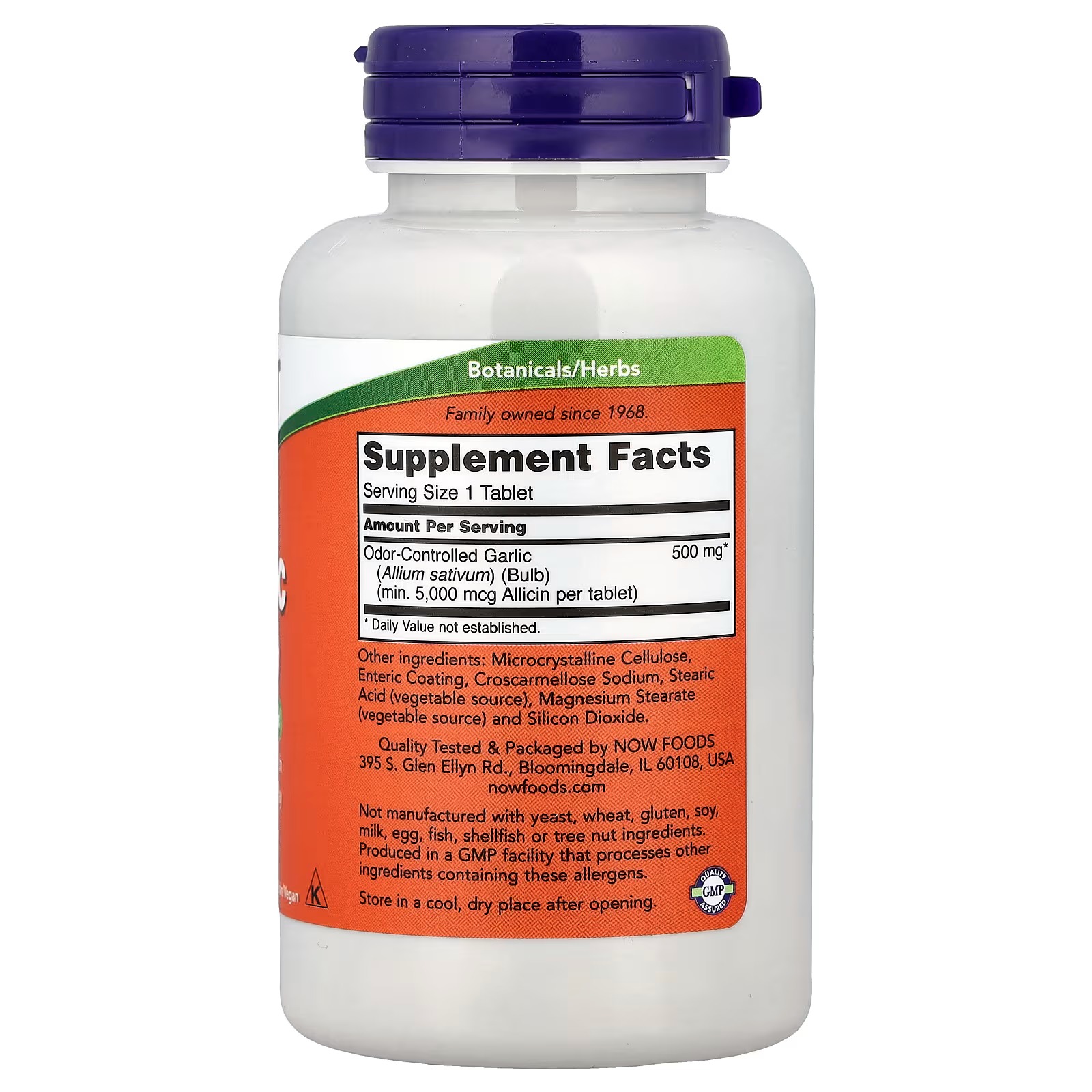 NOW Foods Garlic 5000 mcg of Allicin 90 Tablets thumbnail 2
