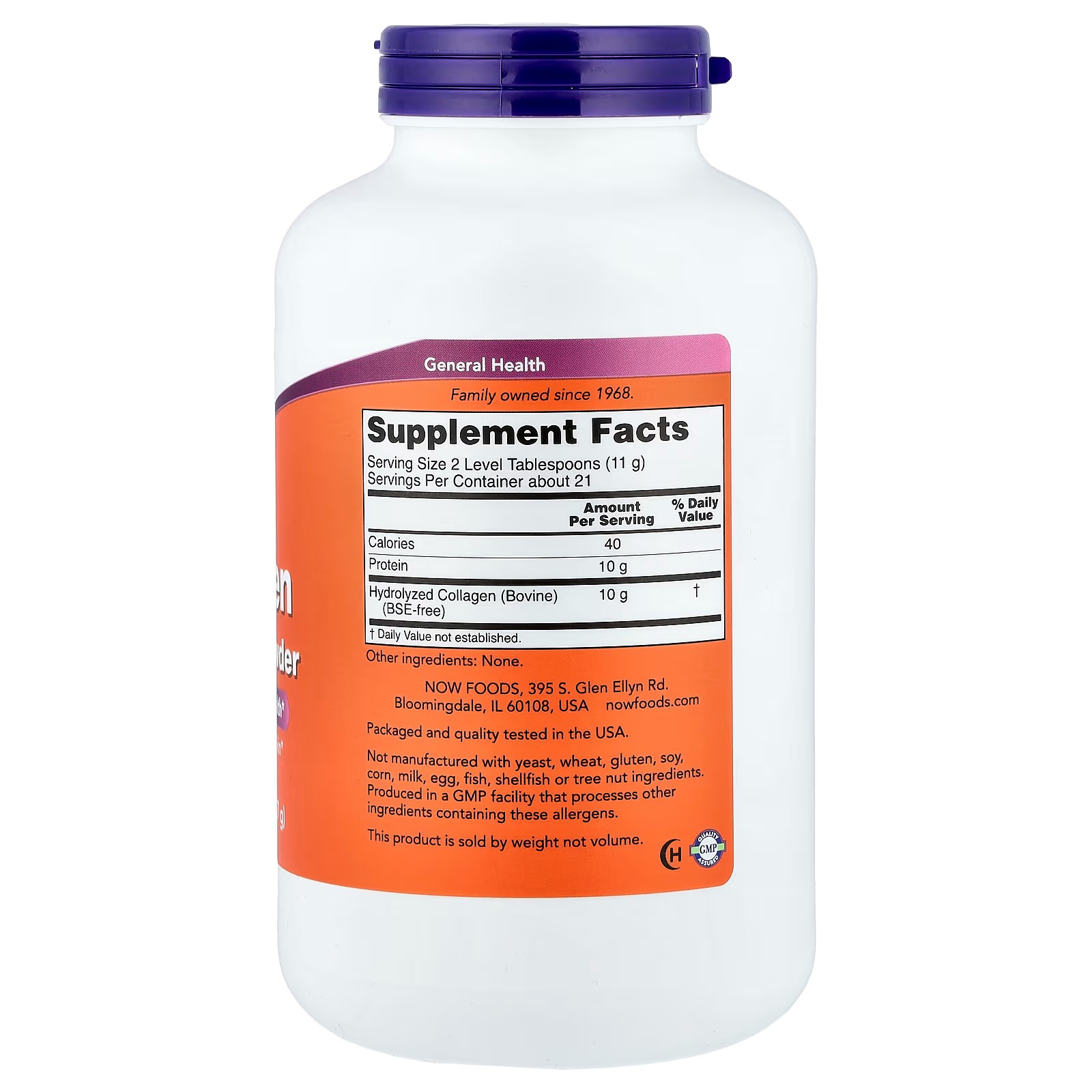 NOW Foods Collagen Peptides Powder 227 g thumbnail 2