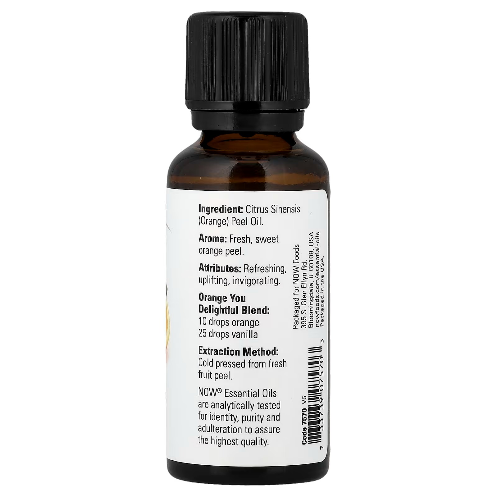 NOW Foods Essential Oils Orange 100% Pure 30 ml thumbnail 2