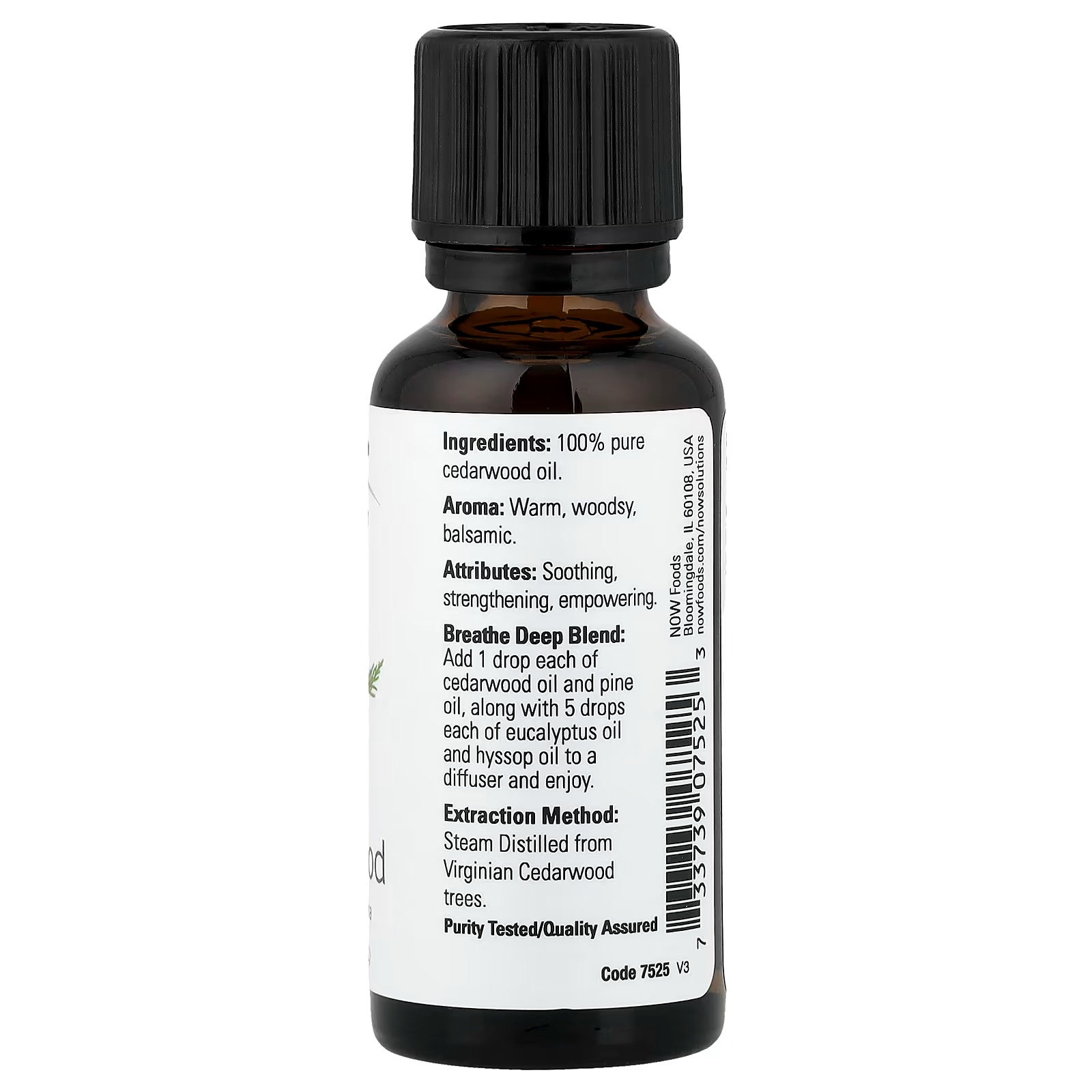 NOW Foods Essential Oils Cedarwood Juniperus virginiana  30 ml thumbnail 2