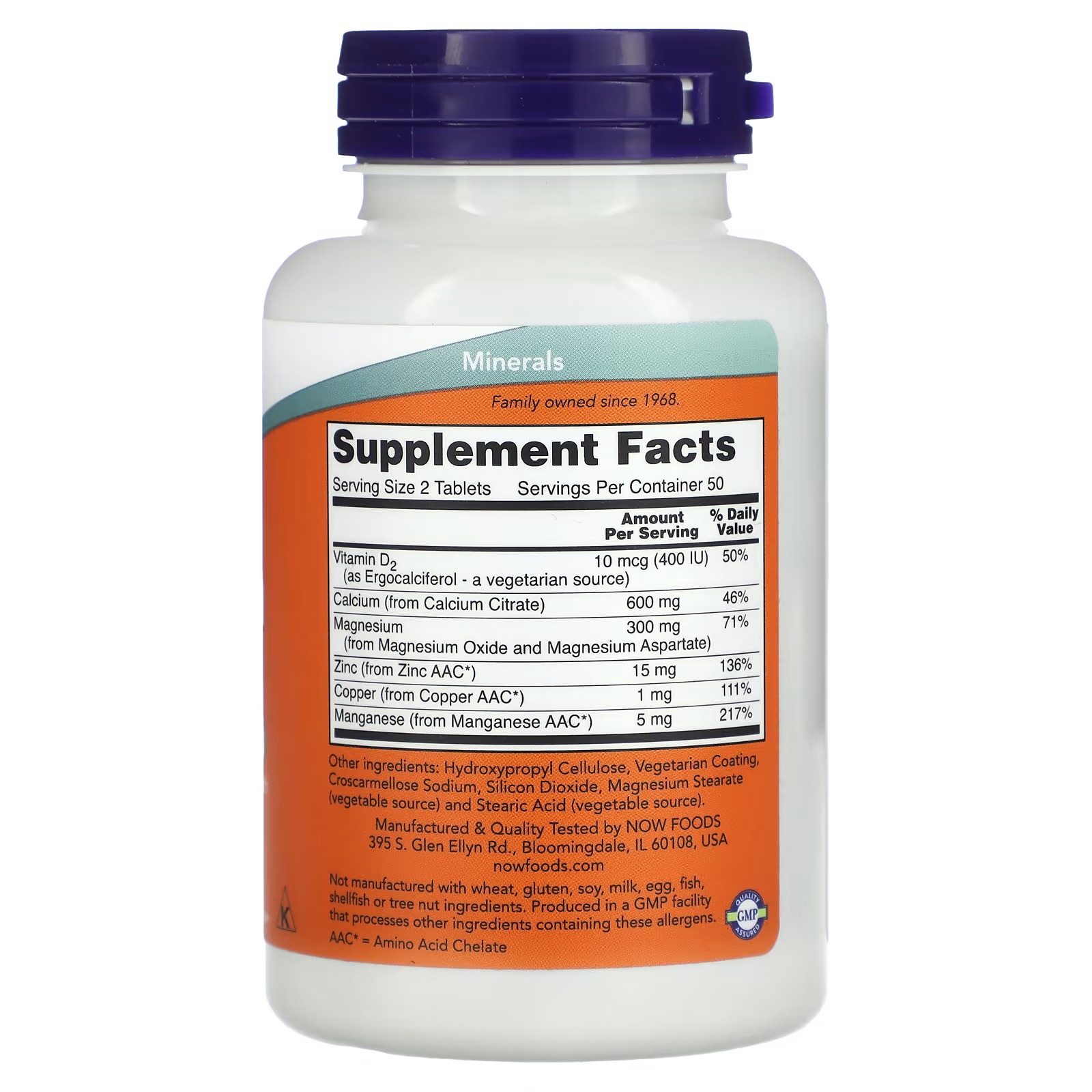 NOW Foods Calcium Citrate Supports Bone Health100 Tablets thumbnail 2