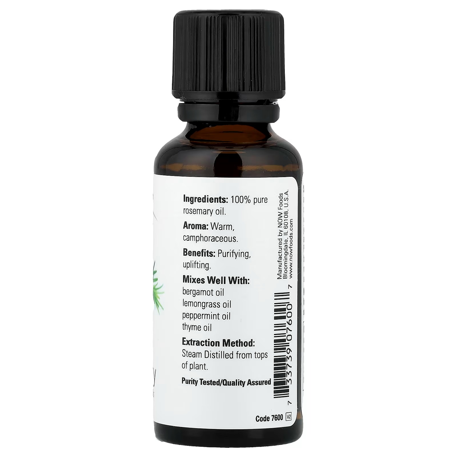NOW Foods Essential Oils Rosemary 30 ml thumbnail 2
