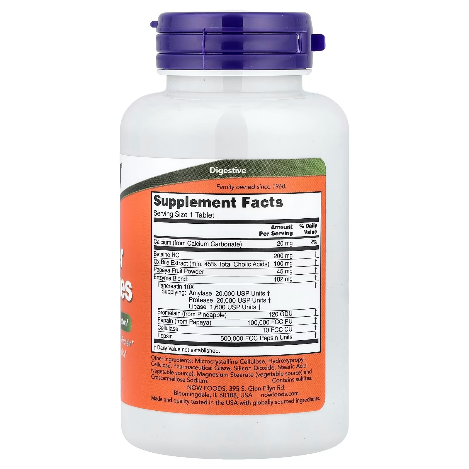 NOW Foods Super Enzymes Supports Healthy Digestion 90 Tablets thumbnail 2