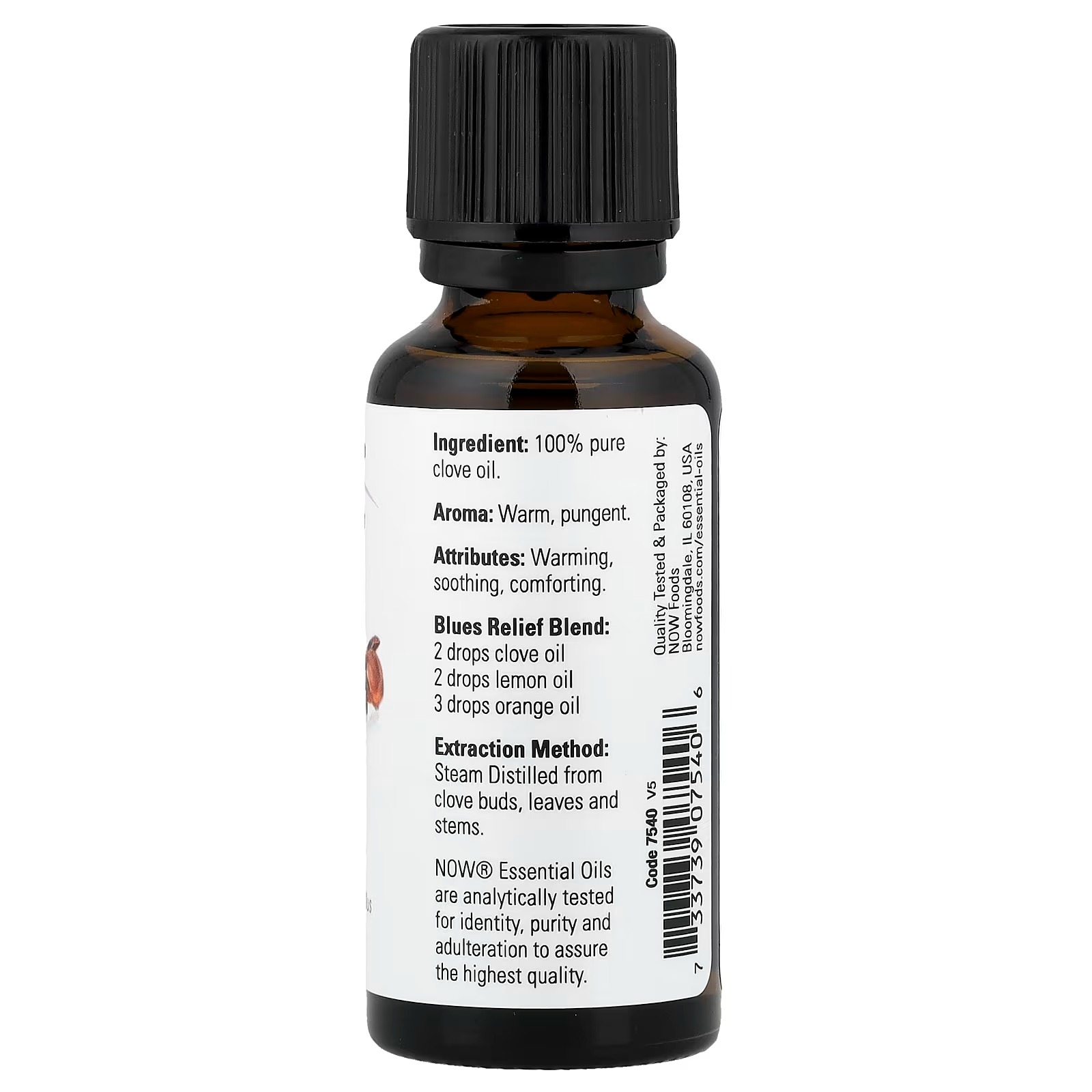 NOW Foods Essential Oils Clove Eugenia Caryophyllus 30 ml thumbnail 2