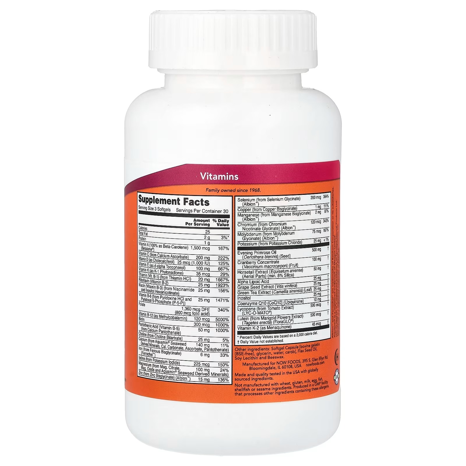 NOW Foods EVE™ Softgels Superior Women's Multi 90 Softgels thumbnail 2