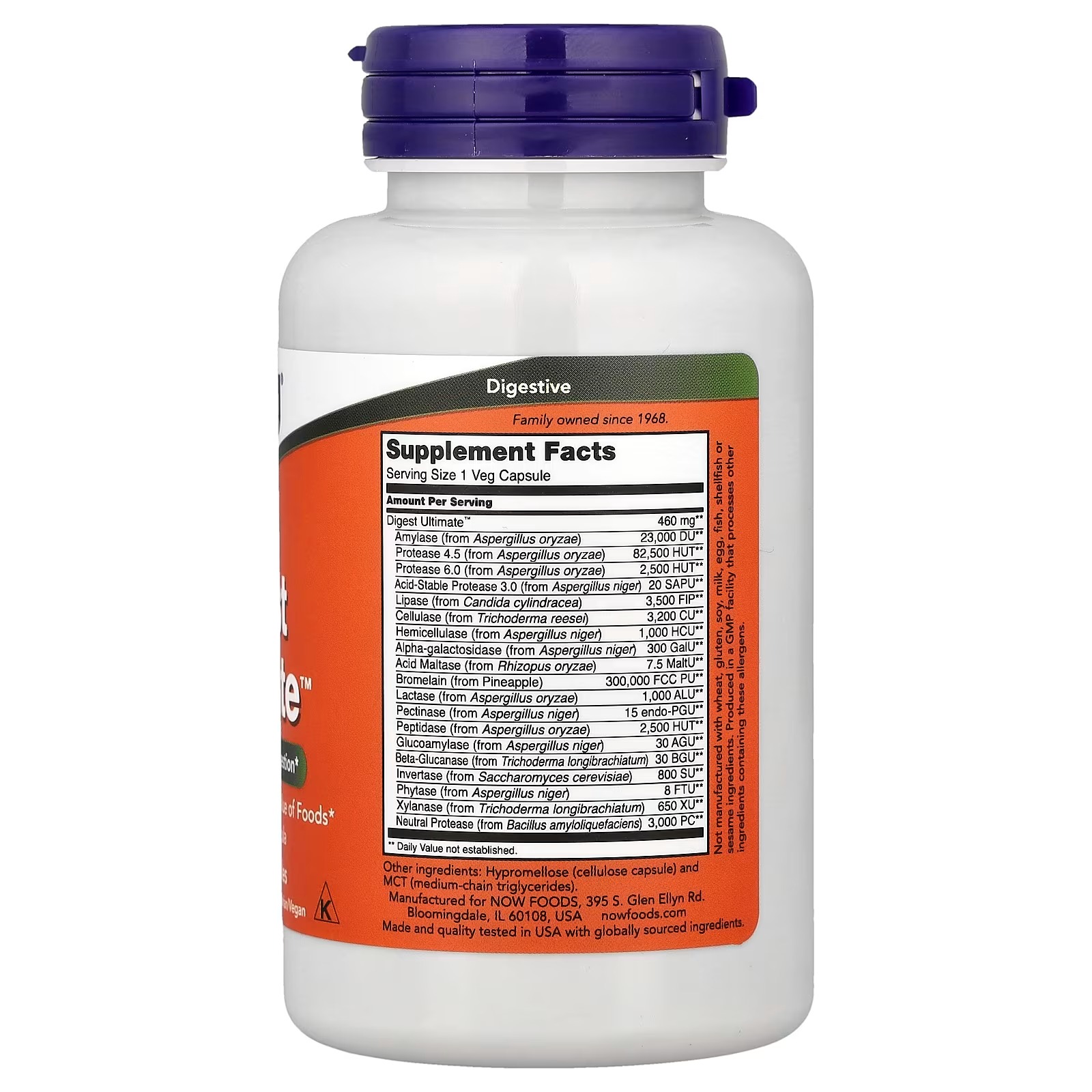 NOW Foods Digest Ultimate™ Supports Healthy Digestion 120 Capsules thumbnail 2