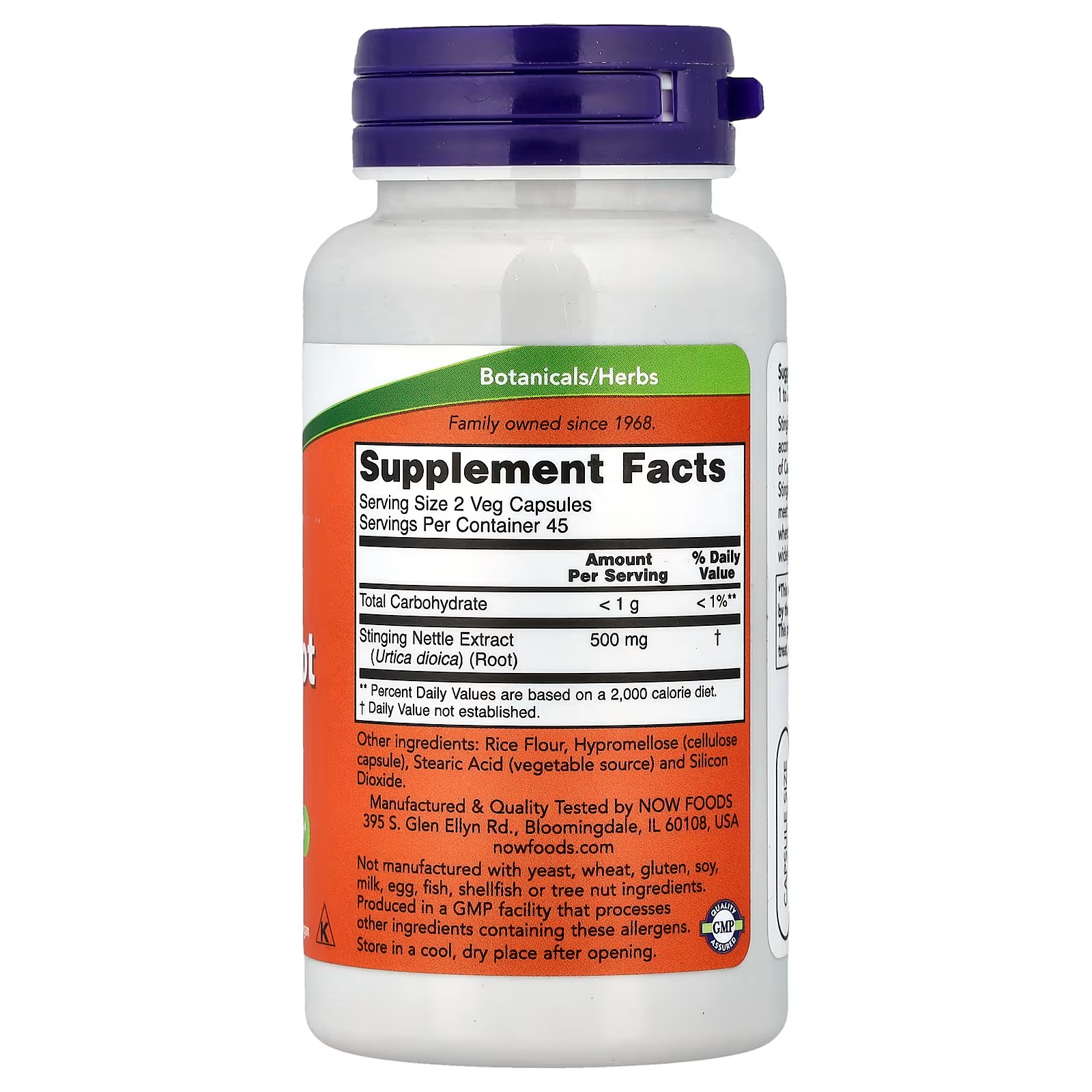 NOW Foods Stinging Nettle Root Extract 250 mg Supports Prostate Health 90  Capsules thumbnail 2