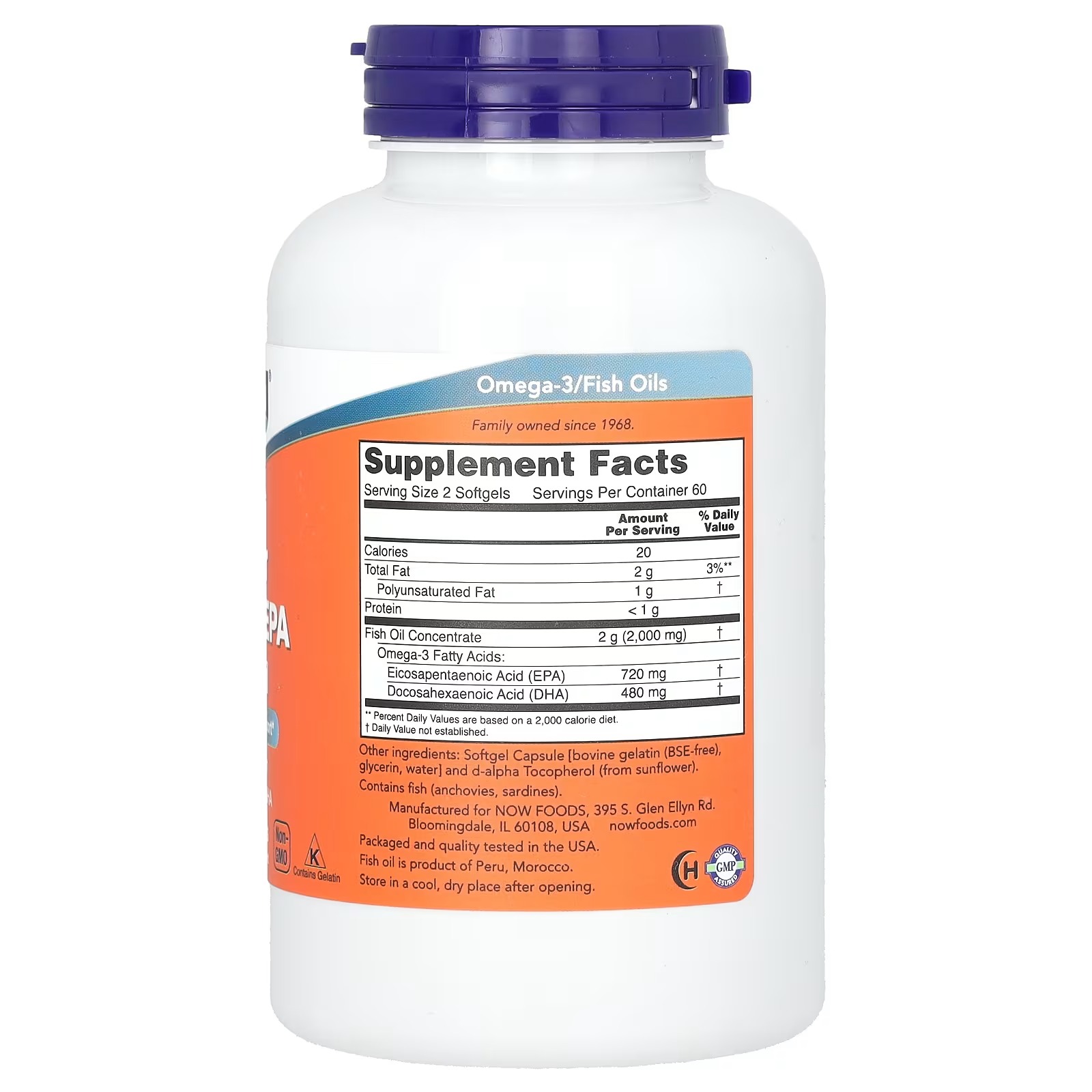 NOW Foods Super Omega EPA Fish Oil Double Strength 120 Softgels thumbnail 2