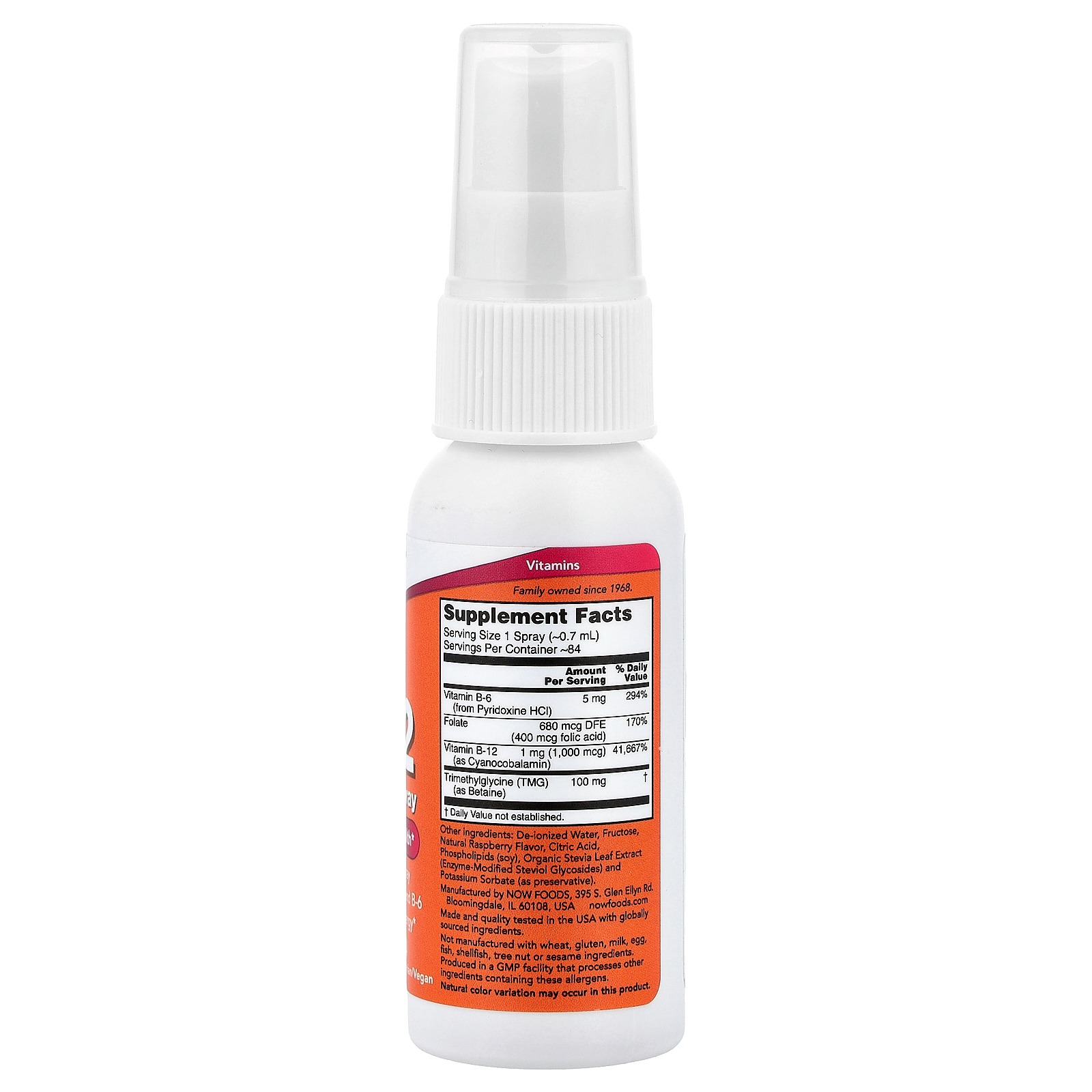 NOW Foods B-12 Liposomal Spray 59 ml thumbnail 2