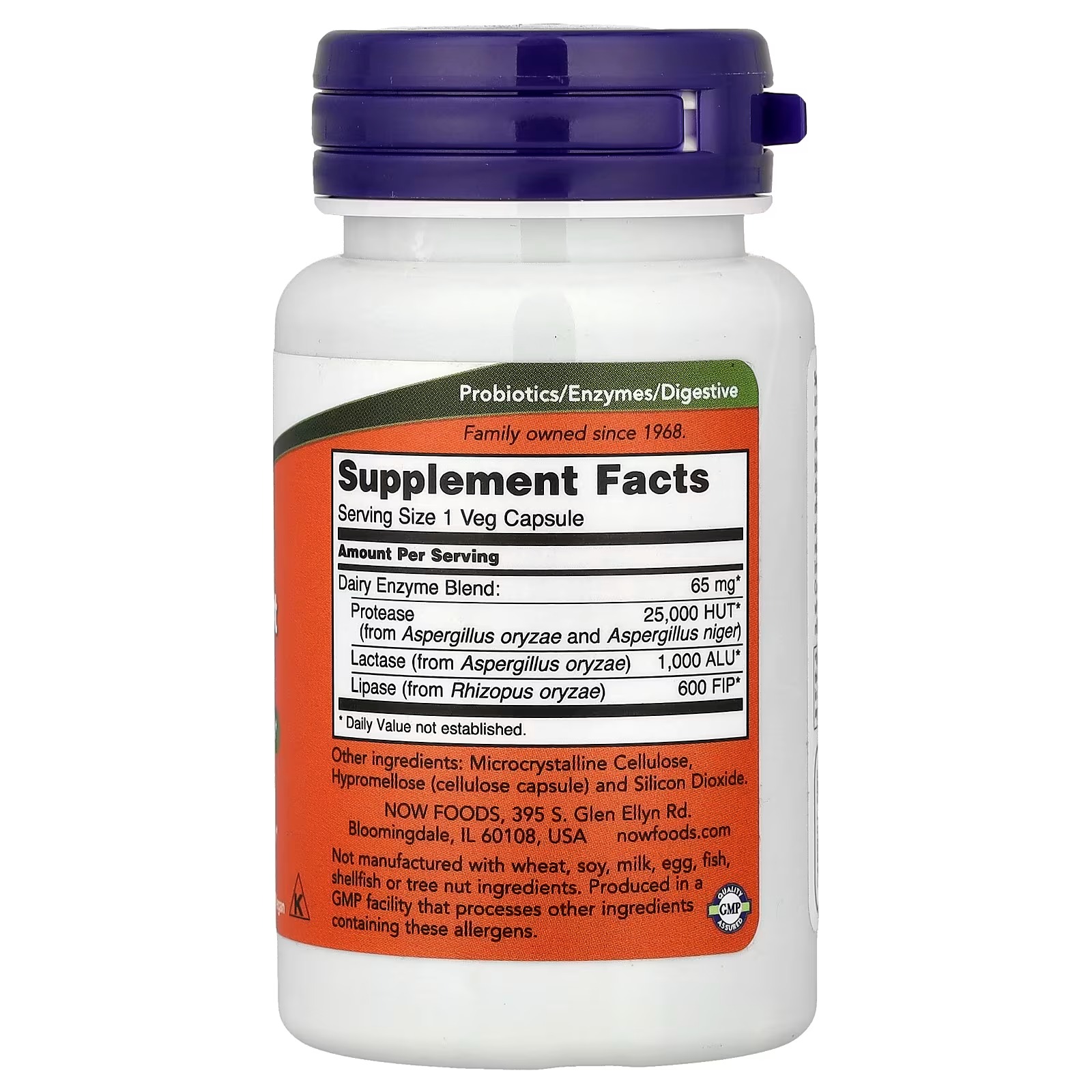NOW Foods Dairy Digest Complete 90  Capsules thumbnail 2