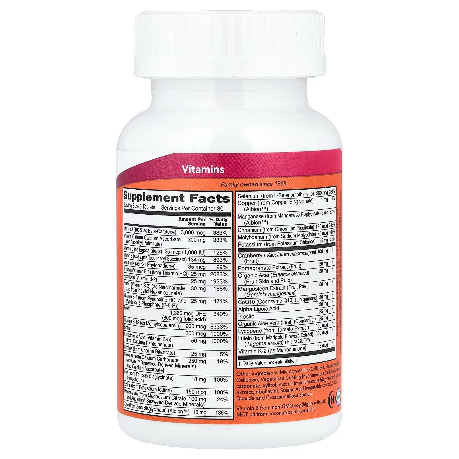 NOW Foods Eve™ Tablets Superior Women's Multi 90 Tablets thumbnail 2